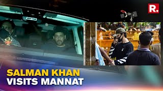 Salman Khan Visits Shah Rukh Khan&#39;s Residence After Aryan Khan&#39;s Arrest in Drug Case | Republic TV