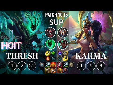 DWG Hoit Thresh vs Karma Sup - KR Patch 10.15