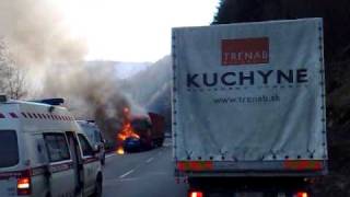 preview picture of video 'Strečno - autonehoda'