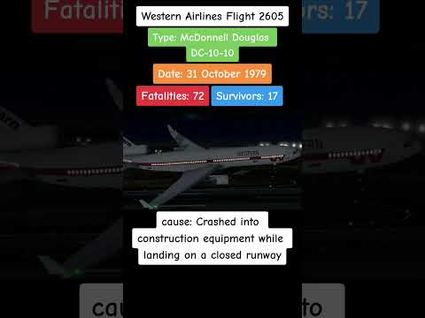 Western Airlines Flight 2605 Crash Animation + Cockpit Audio