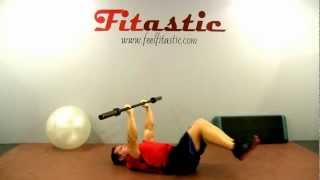 Barbell Knee Tuck Crunch exercise video thumbnail