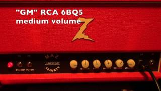 Video thumbnail for JJ EL84, 6P14P-ER, RCA 6BQ5 global power tube comparison by andrewandthecatfives