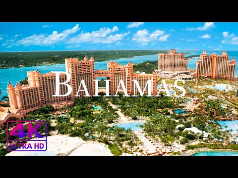 FLYING OVER BAHAMAS ( 4K UHD ) • Stunning Footage, Scenic Relaxation Film with Calming Music