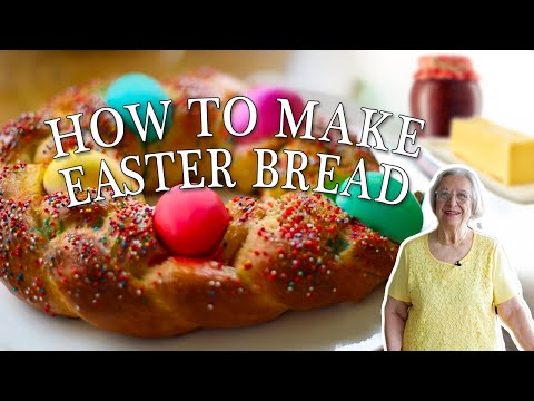 Braided Easter Bread with Colored Eggs | Kitchen on the Cliff with Giovanna Bellia LaMarca