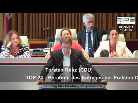 18.09.2014, Torsten Renz, CDU-Fraktion, Landtag M-V, Debatte Entlassung Bildungsminister