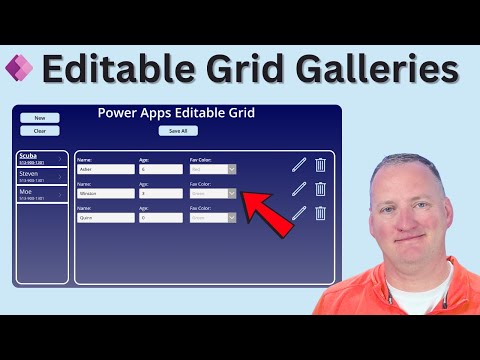 Power Apps: How to build Editable Grid Gallery