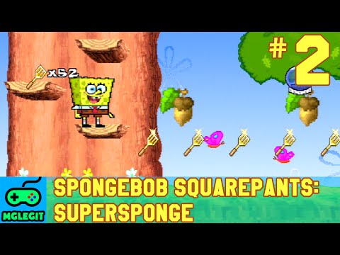 SpongeBob SquarePants SuperSponge Walkthrough Part 2 - Sandy's Tree Dome (PS1) (No Commentary)