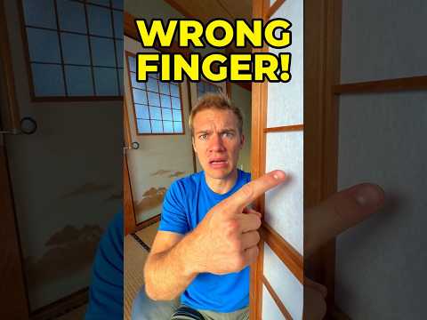 NEVER use your FINGER for THIS in a Japanese Home... 🏠👈 #japanculture #japantravel #japan