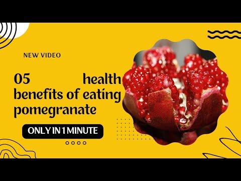 05 health benefits of eating pomegranate #health #healhtyfood #pomegranate #fruit