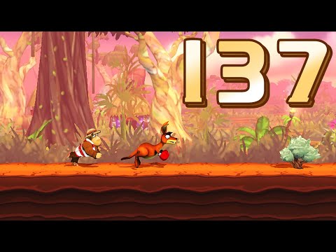 ✅ Banana Kong 2 / Go to Australia，then stomp on 3 fallen koalas and 3 spiders.（swipe down to stomp）