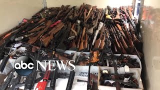 Massive weapons stockpile seized in Los Angeles