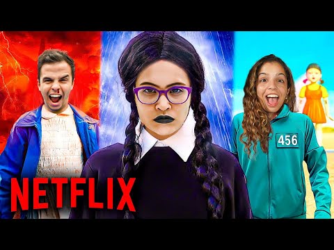 SURVIVING INSIDE A NETFLIX SERIES FOR 24 HOURS!