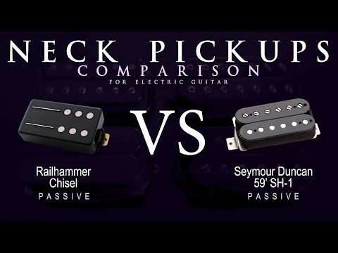 Railhammer CHISEL vs Seymour Duncan 59' SH-1 - Passive Neck Guitar Pickup Comparison Tone Demo