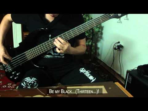 Souldrainer - Black Thirteen (bass cover) + Lyrics