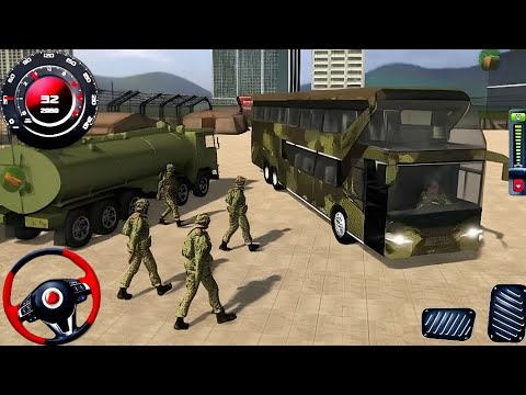 US Army Bus Driving - Military Transporter Squad - US Bus Driving Simulator 3D Game (Android/iOS)