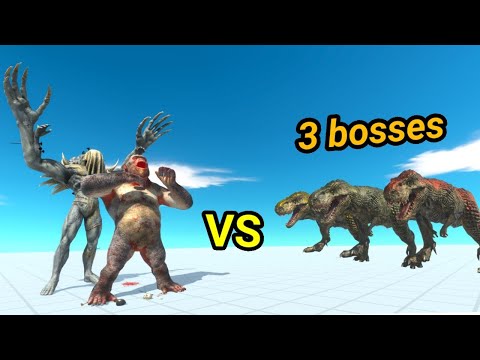 Goro with scourge vs 3 bosses animal revolt battle simulator