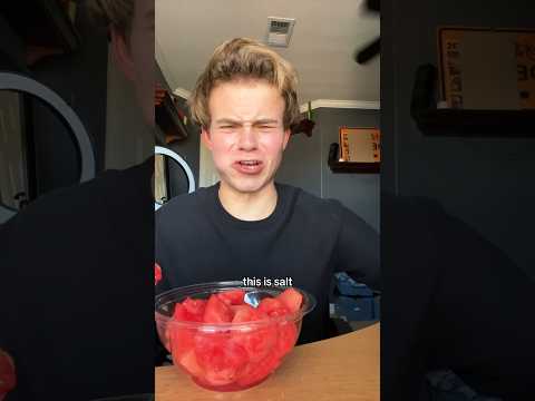 I tried watermelon with sugar!