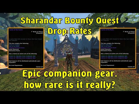Neverwinter: Sharandar Bounty Quest companion gear drop rates!
