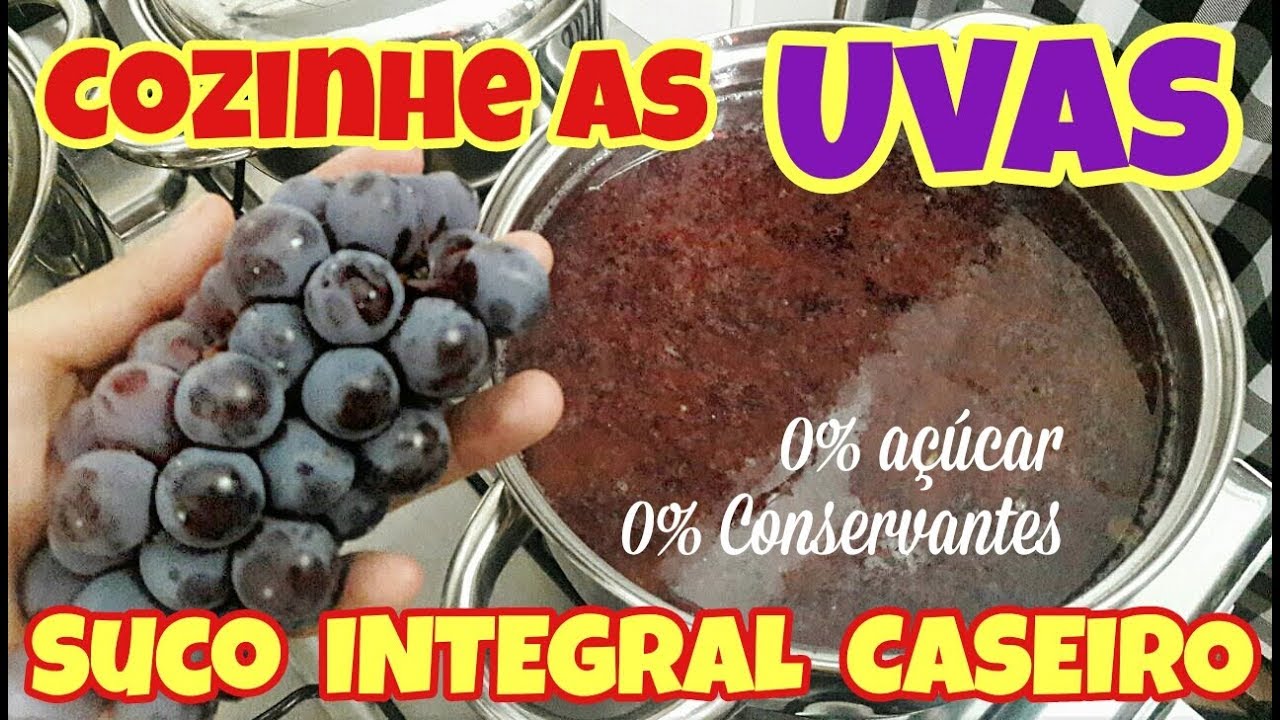🍇O VERDADEIRO SUCO DE UVA INTEGRAL FEITO EM CASA