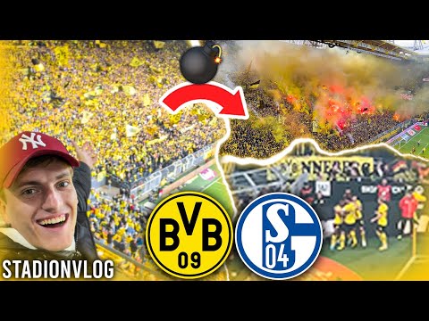 EXPLOSION NACH TOR MOUKOKO IM REVIERDERBY + STADIONMARSCH l Borussia dortmund - Schalke 04 (1-0) l