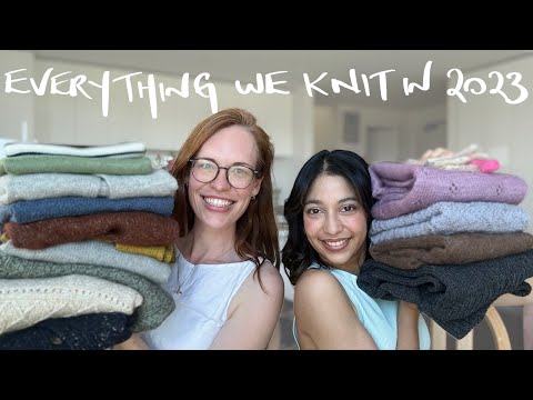 Everything we knit in 2023 (Two Purls in a Pod knitting podcast, done for the year!)