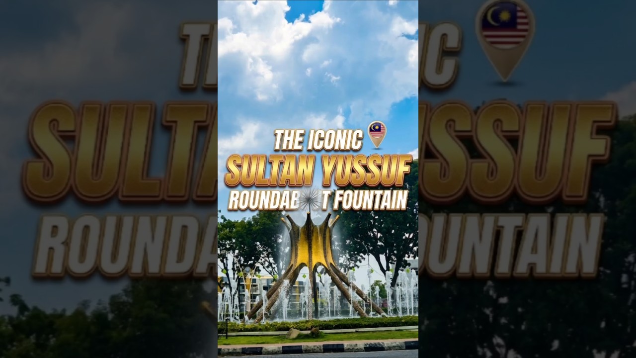 The iconic Sultan Yussuf  Roundabout fountain⛲️ #Ipoh #IpohFountain #travel #Perak