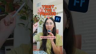 How to create bubble letters with the outline brush in #adobefresco 💖