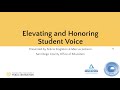 1E - Elevating and Honoring Student Voices by Marcus Jackson and Felicia Singleton Daniel