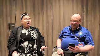 #HelpingHands4Cruising Tiara, NCL ENCORE CD, chatting with Shaun. #hh4c #cruising #NCL #Norwegian