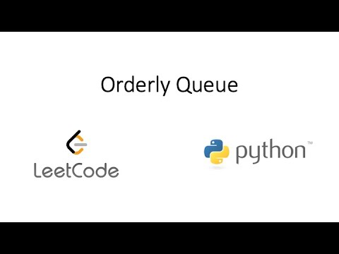 Leetcode Orderly Queue Python