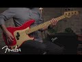 миниатюра 0 Видео о товаре Бас-гитара FENDER VINTERA '50s PRECISION BASS MN DAKOTA RED