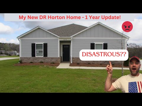 1 Year Update on My DR Horton House! Disastrous? What issues I had and did DR Horton fix them?