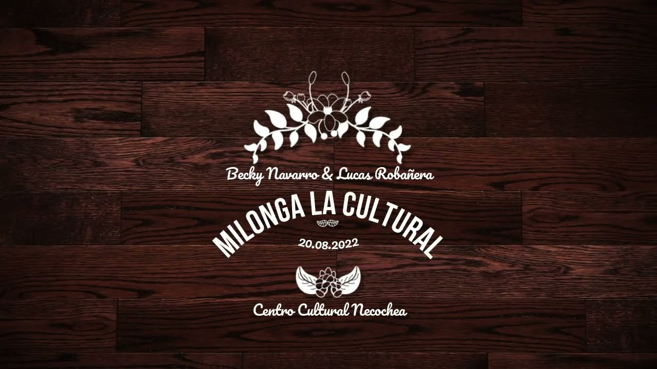 Becky Navarro y Lucas Robañera en La Cultural Milonga .