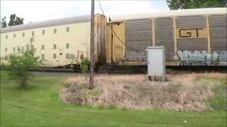 preview picture of video 'Railfanning Arlington, Ohio 6/12/2014 - Fast Autorack (Lone Power)'