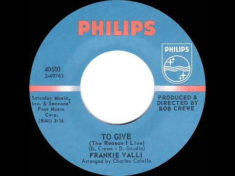 1968 HITS ARCHIVE: To Give (The Reason I Live) - Frankie Valli (mono 45)