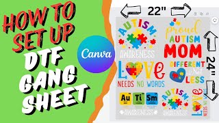 Canva Edition: How to set up a DTF  Gang Sheet Tutorial 2024