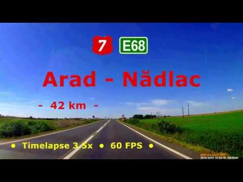 DN7 (E68): Arad - Nădlac (Timelapse 3.5x)