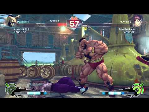 AquaSilk [Zangief] vs TakeBusFace [Fei] SSF4 Endless Battle Matches - Xbox Live - TRUE-HD