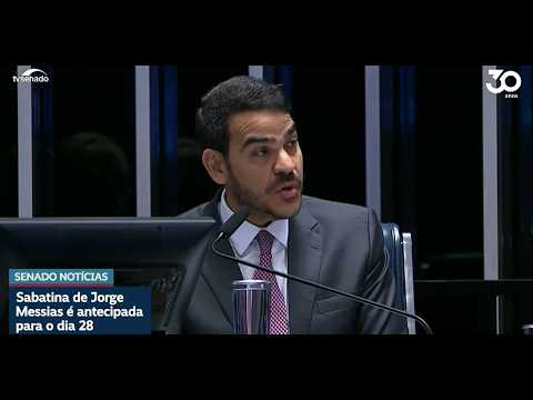 CCJ do Senado marca para dia 28 sabatina de Jorge Messias, indicado ao STF
