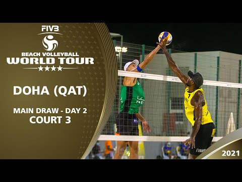 Men's & Women's Main Draw - Court 3 | Day 2 | 4* Doha 2021