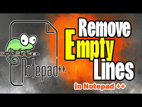 Remove Empty Lines Notepad