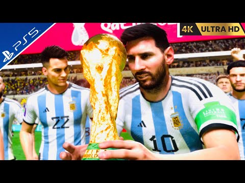 FIFA 23 - Argentina Vs Brazil - World Cup 2022 Final Match - PS5 [4K]