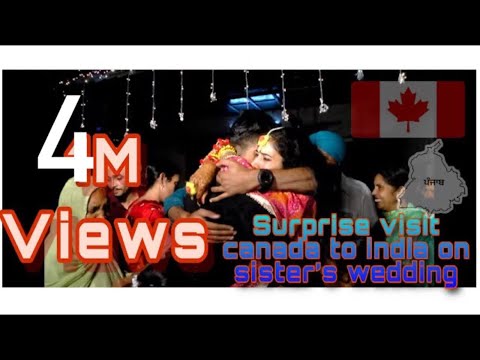 Surprise visit to India from 🇨🇦Canada 🇨🇦🇨🇦after a long time on sister's wedding🤗@guruarsh