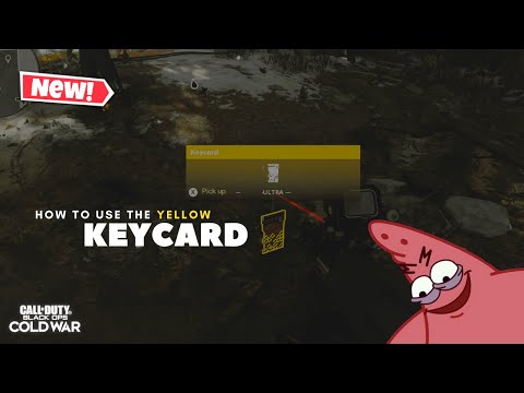 How To Use The YELLOW KEY CARD In Cold War Zombies 🤯  #ColdWar