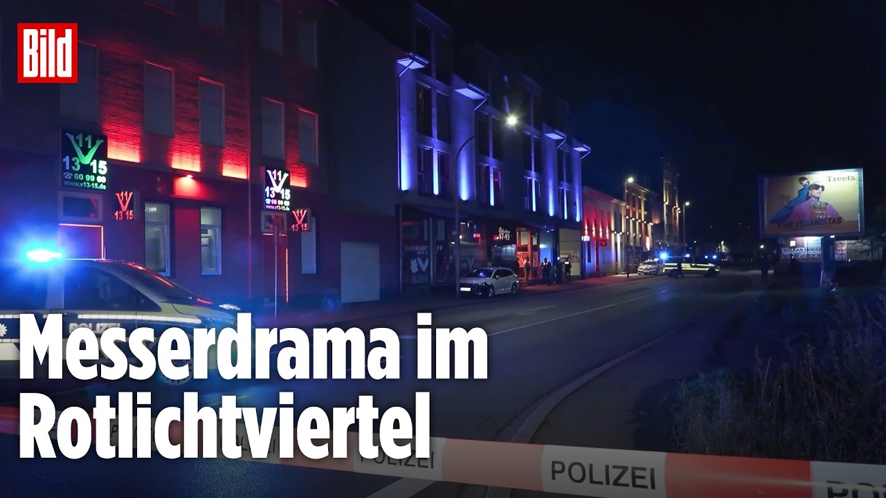 Messerangriff im Duisburger Rotlichtviertel – Mann lebensgefährlich verletzt – Not-OP!