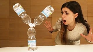 MOST CRAZY WATER BOTTLE FLIP TRICK SHOT EVER (HAPPY WHEELS)