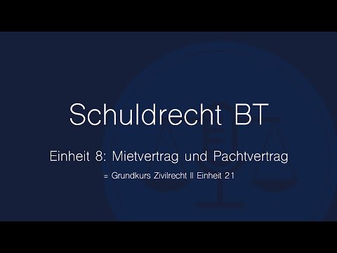 Mietvertrag und Pachtvertrag