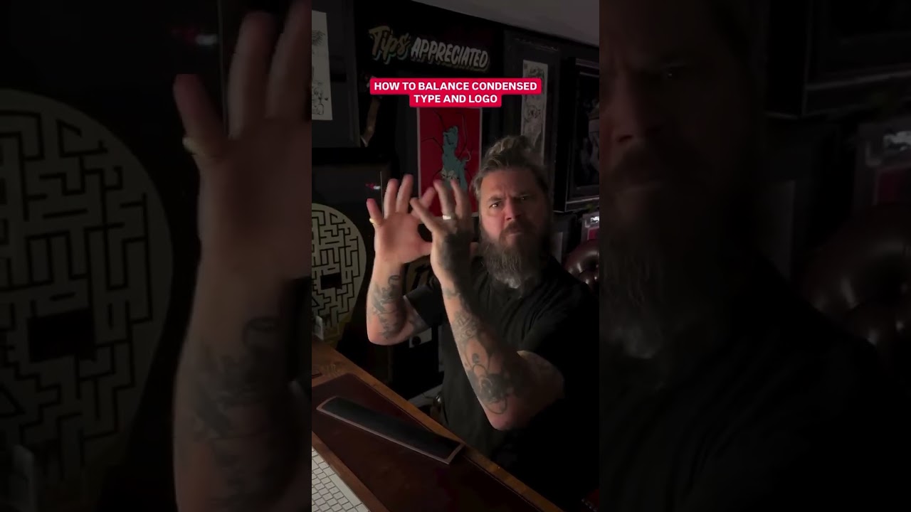 How To Balance A Condensed Type And Logo Mark