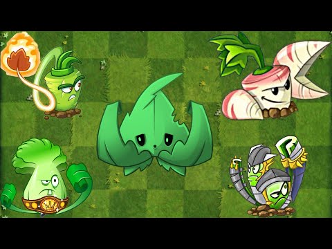 All Melee Plants + Enforce-mint vs All zombies - Plants vs zombies 2