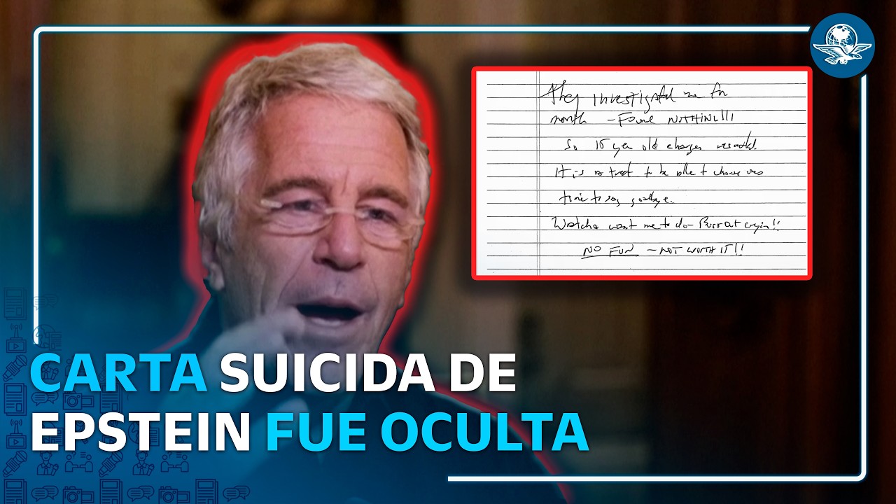 Revelan supuesta nota suicida de Jeffrey Epstein oculta por años